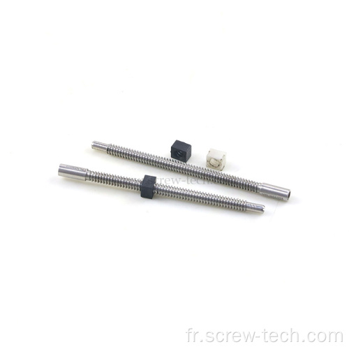 Mini vis trapézoïdale de 4 mm Pas de 1 mm